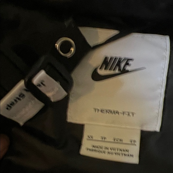 Nike Shiny Black Long Puffer Coat - Picture 2 of 9